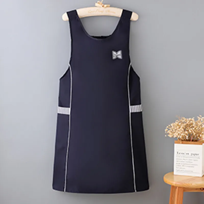 Цзяцили Однотонный водонепроницаемый приталенный жилет-фартук для защиты от масла и грязи на кухне для домашнего приготовления пищи устойчивый к загрязнениям и износу 6352