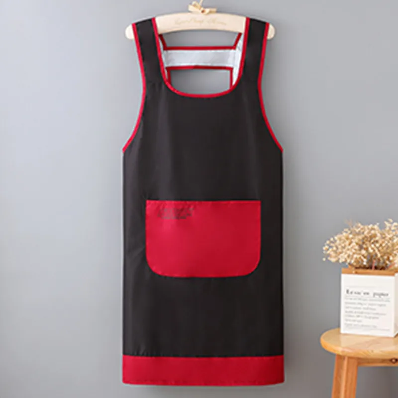 Цзяцили Однотонный минималистичный водонепроницаемый рабочий жилет-фартук для мужчин и женщин увеличенного размера для работы и дома защита от масла и грязи 6377