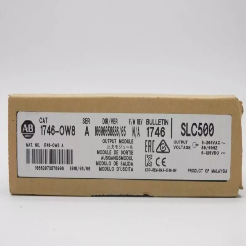 Allen-Bradley 1746-OW8 — это цифровой контактный выходной модуль SLC 500.