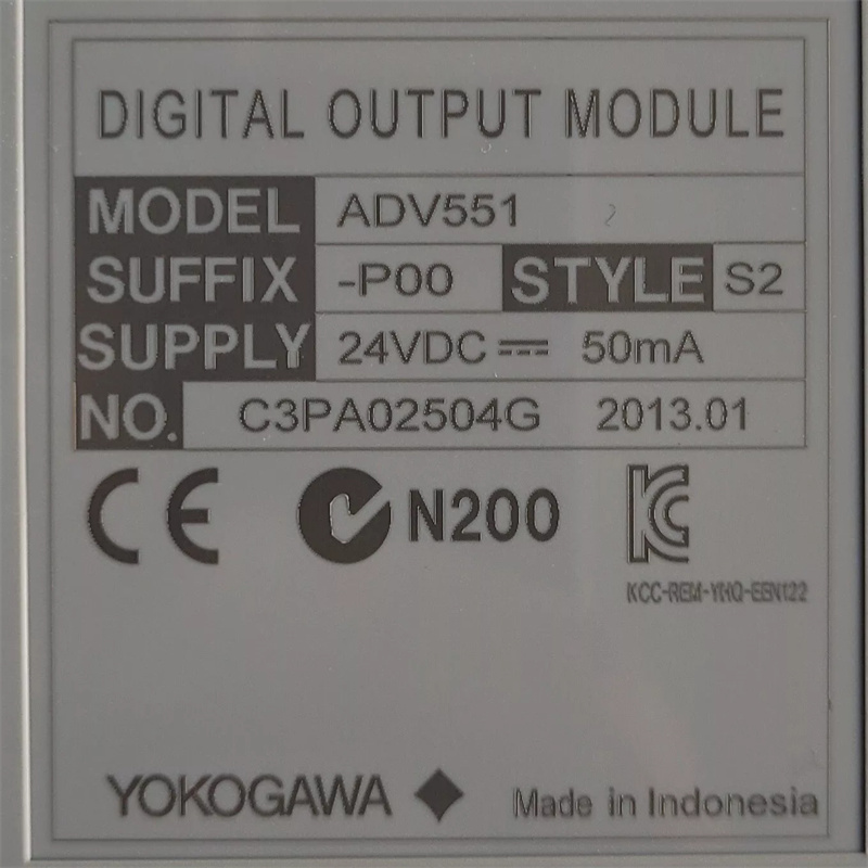 YOKOGAWA ADV551-P00 Цифровой выходной модуль