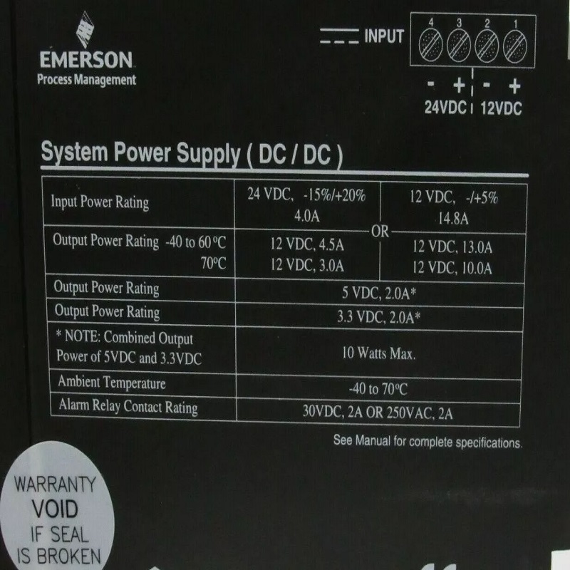 EMERSON KJ1501X1-BC2 Двойной источник питания системы Delta V
