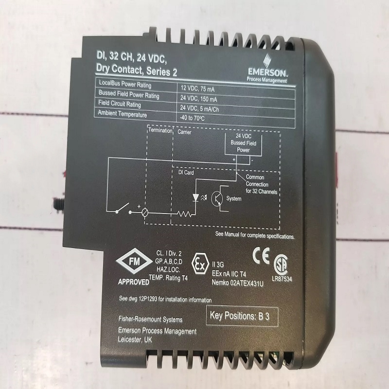 EMERSON KJ3203X1-BA1 32-канальный модуль цифрового входа (DI)