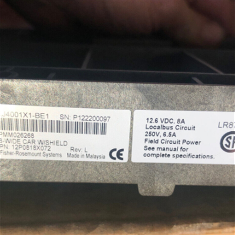 EMERSON KJ4001X1-BE1 12P0818X072 DeltaV 8 Wide I/O Carrier с защитной планкой