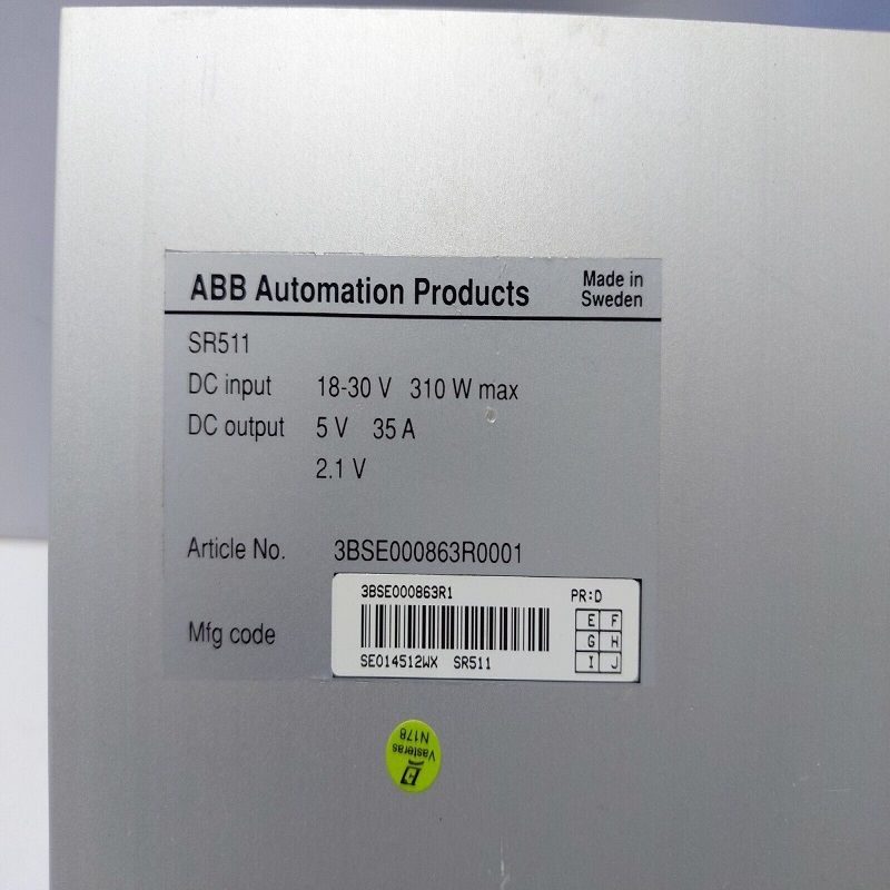 ABB SR511 3BSE000863R1 Блок питания