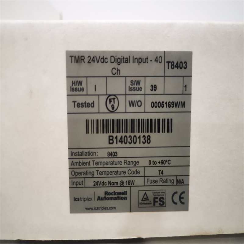 ICS Triplex T8403 TMR 24 В постоянного тока