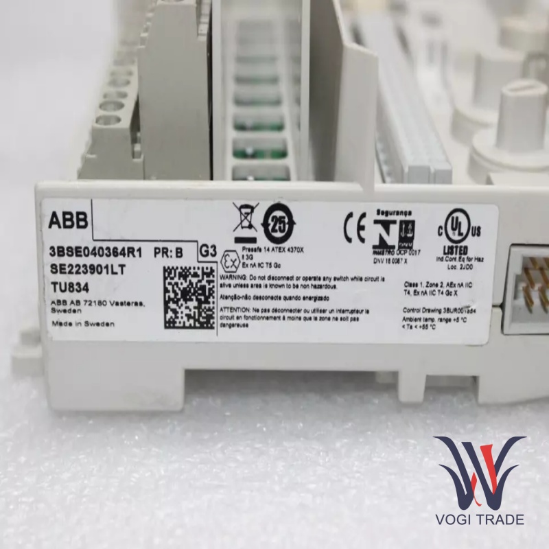 ABB TU834 3BSE040364R1 Расширенный модуль терминального блока
