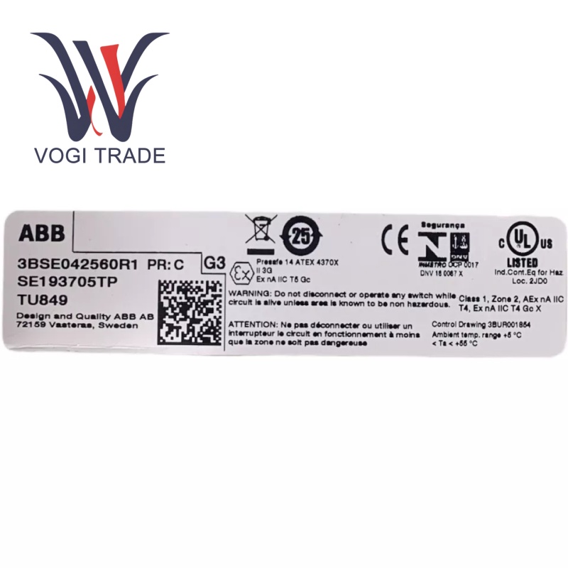 ABB TU849 3BSE042560R1 Модульный оконечный блок