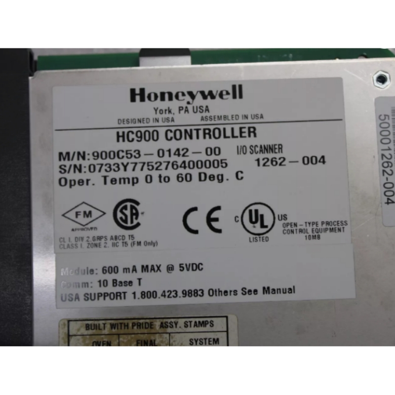 HONEYWELL 900C53-0142-00 HC900 КОНТРОЛЛЕР МОДУЛЬ СКАНЕРА ВВОДА/ВЫВОДА 50001439-100
