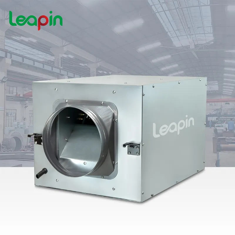 Бесшумный канальный шкафной прямоточный вентилятор серии DPT