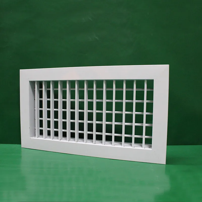 Воздухораспределитель с двухрядными регулируемыми жалюзи из алюминиевого сплава