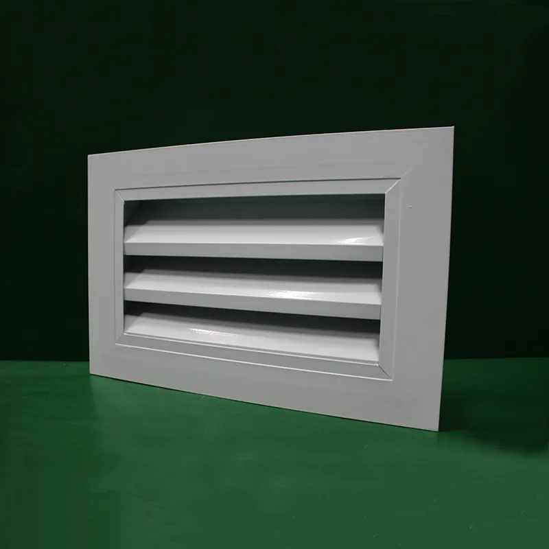 Воздухораспределитель с дождезащитными жалюзииз алюминиевого сплава