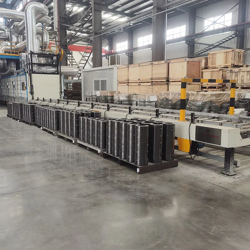 Конвейерная сушильная печь для термической обработки сопел магнезито-углеродистых кирпичей