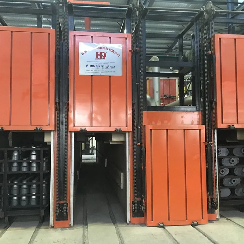 Рельсовая печь для производства скользящих плиток и сопел