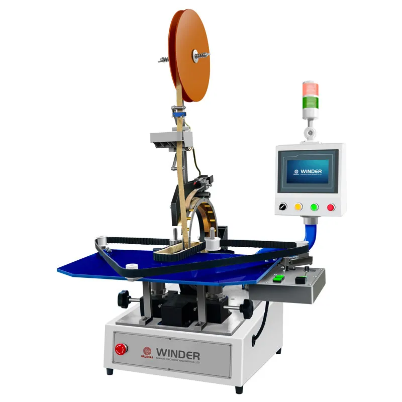 JGJ-1640 PLC Настольный станок для обмотки лентой прямоугольных катушек