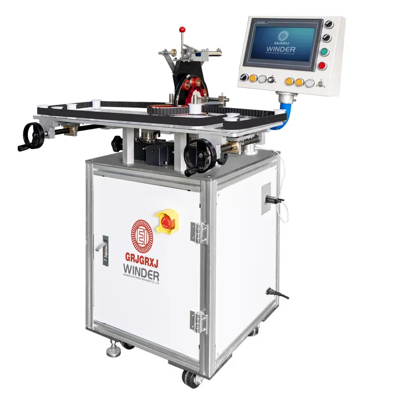 JGJ-2074 PLC Высокоскоростной прямоугольный намоточный станок с боковой укладкой провода