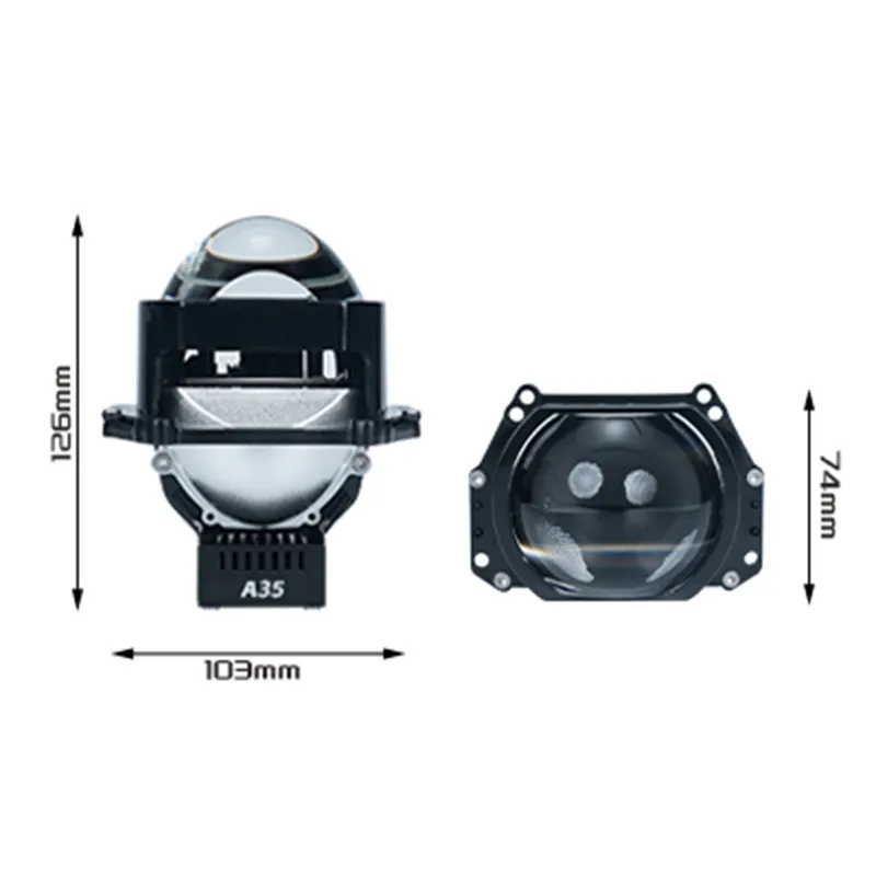 3.0-дюймовая прямоугольная би-линза A35 для автомобильных фар