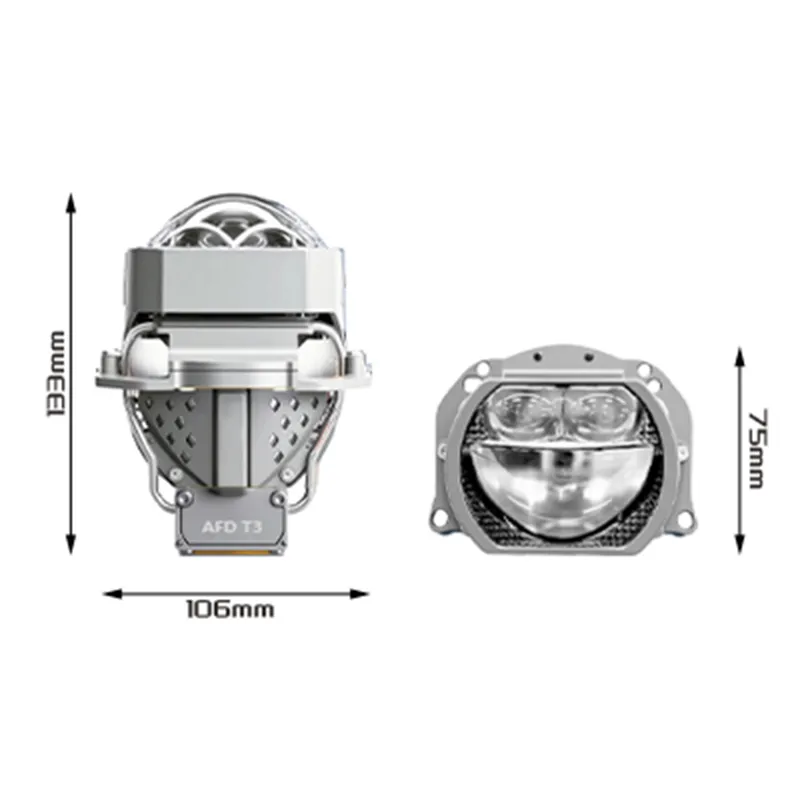 3.0-дюймовая прямоугольная билинза T3 для автомобильных фар