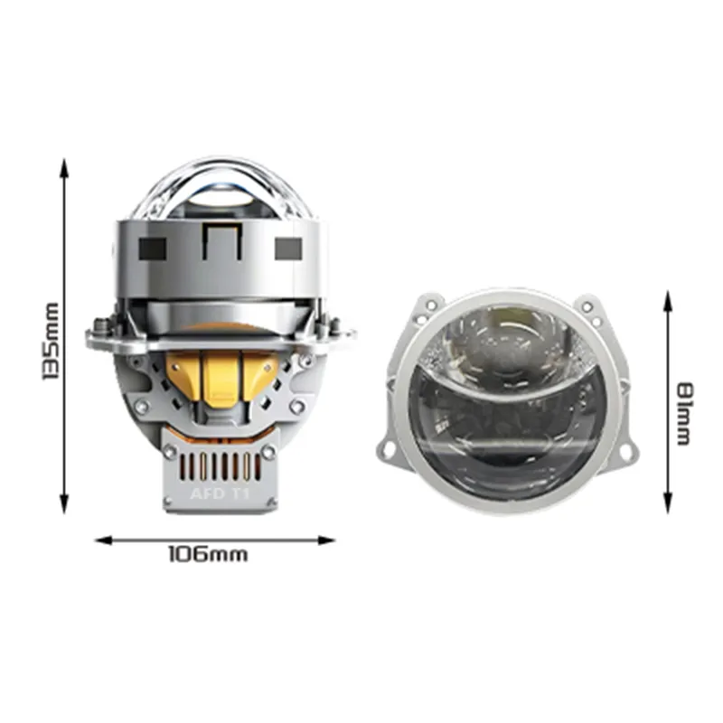 3,0-дюймовая круглая би-линза T1 для автомобильных фар
