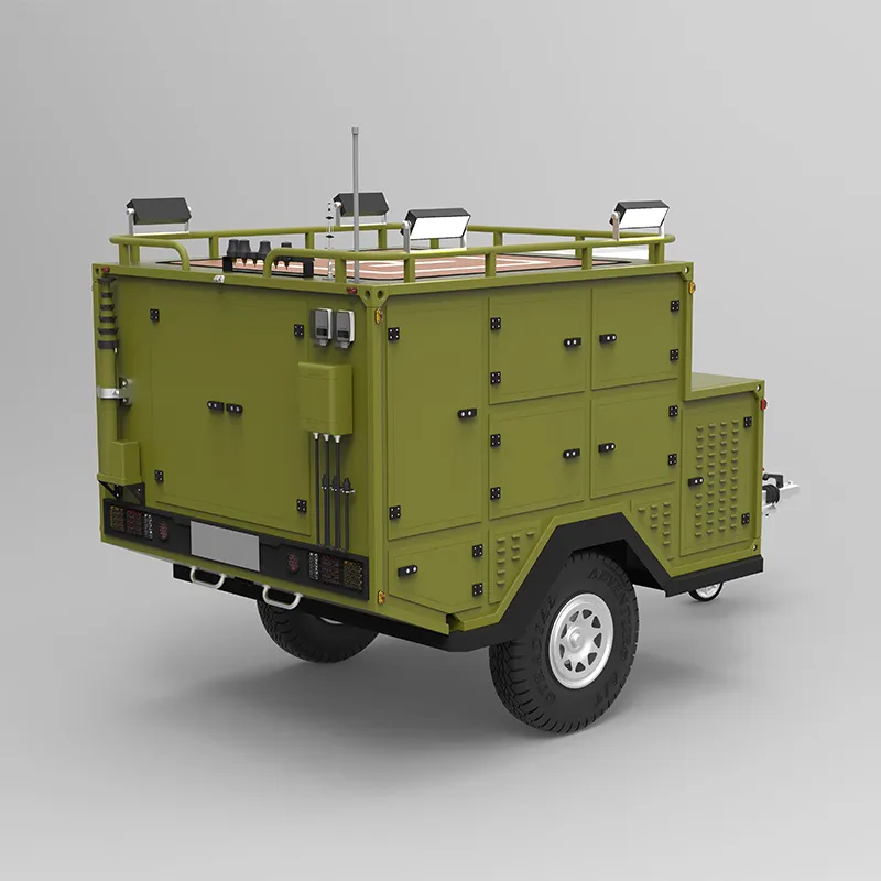 Прицеп TD-60 комплексного обеспечения с модулем БПЛА
