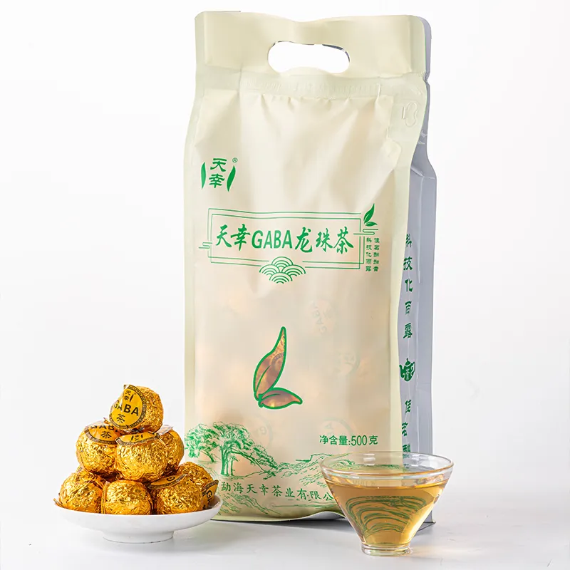 Чай «Лунчжу» из листьев тутового дерева серии ГАБА «Цзяелун» с гамма-аминомасляной кислотой 500 г (1)