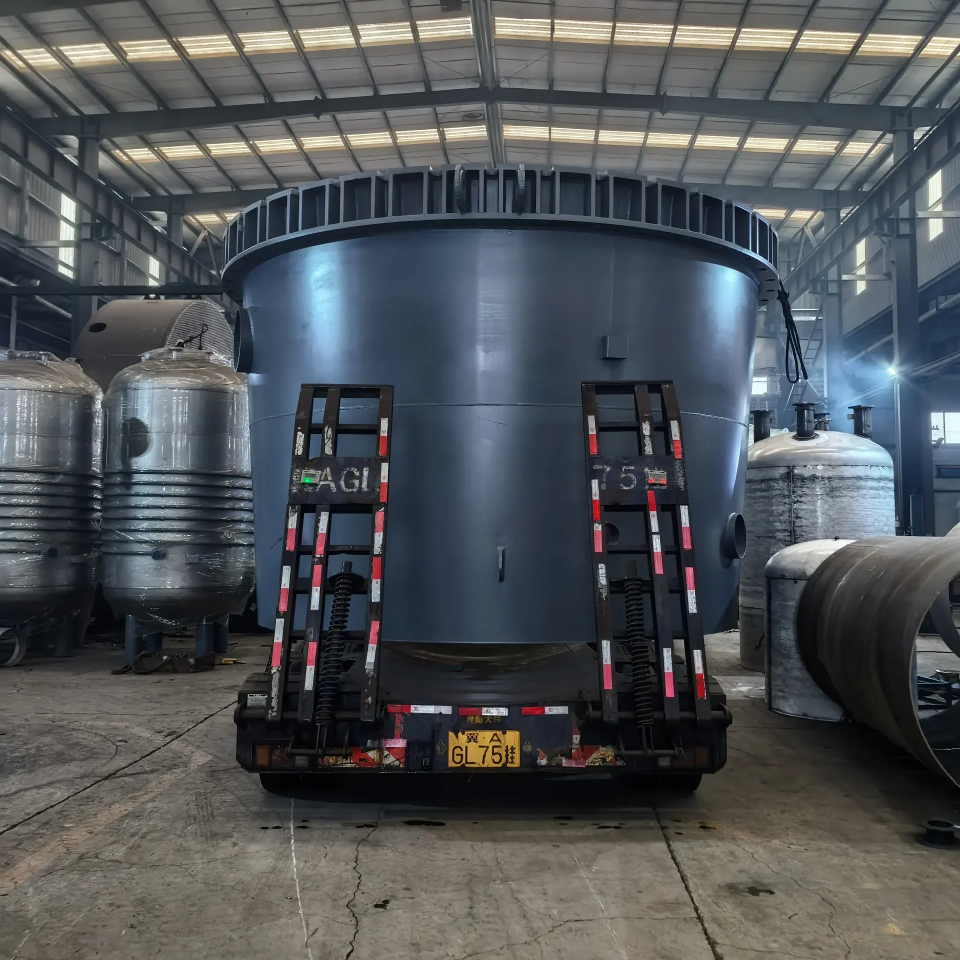 Основание химической башни диаметром 4,2 метра уже отправлено!