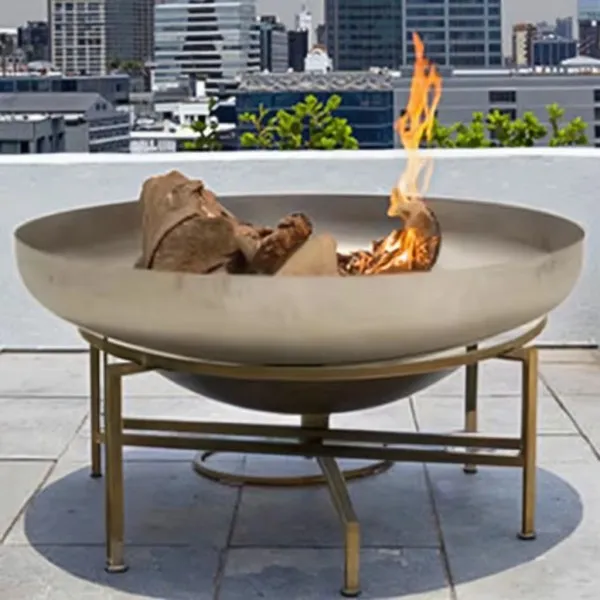 Портативное кострище в деревенском стиле из нержавеющей стали