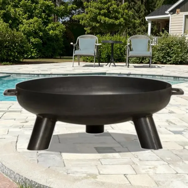 Уличное бездымное гриль-кострище из углеродистой стали