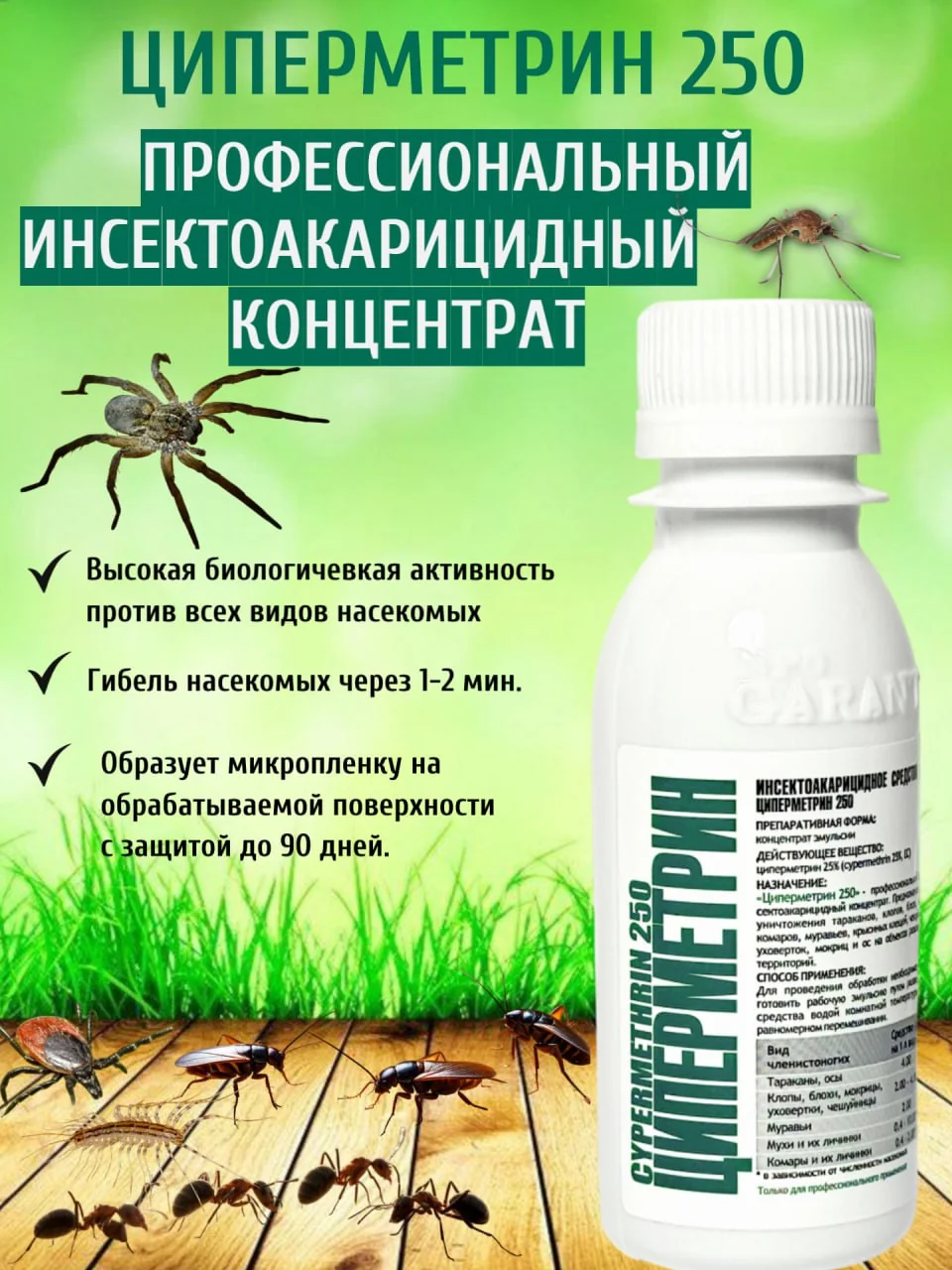 Водная эмульсия высокоэффективного бета-циперметрина от комаров, мух и тараканов: полный гид 2026