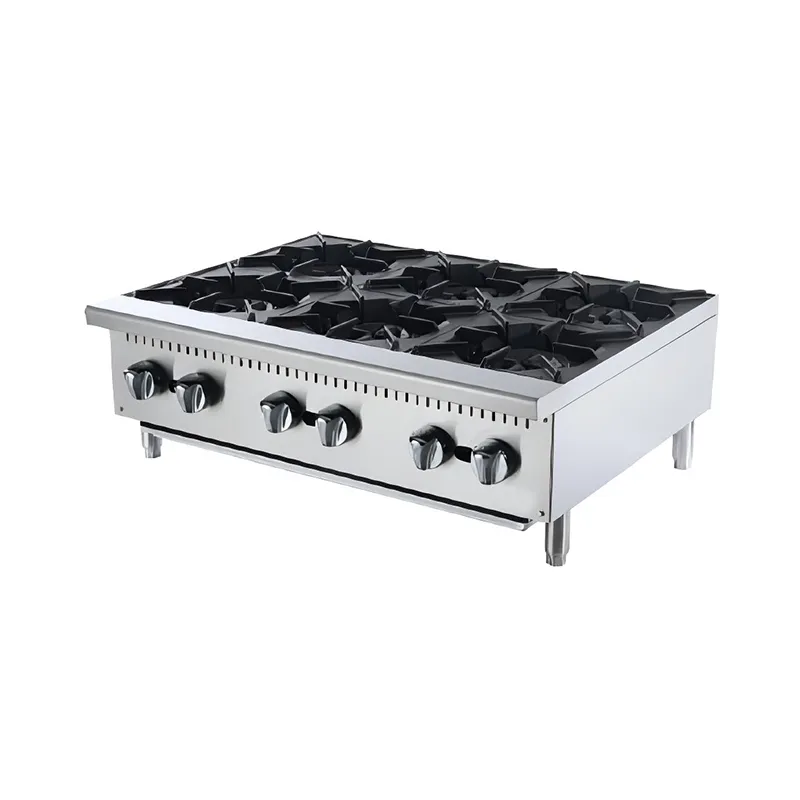 Газовая 6-конфорочная плита для глиняных горшочков