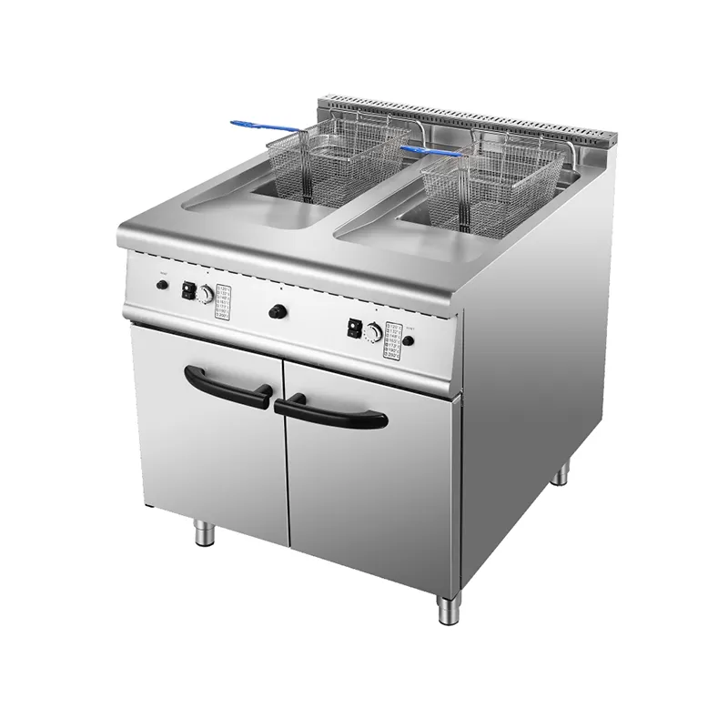 Газовая двухконтурная фритюрница + тумба с шкафом