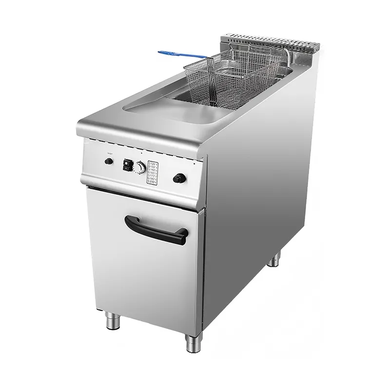 Газовая одноконтурная фритюрница + тумба с шкафом
