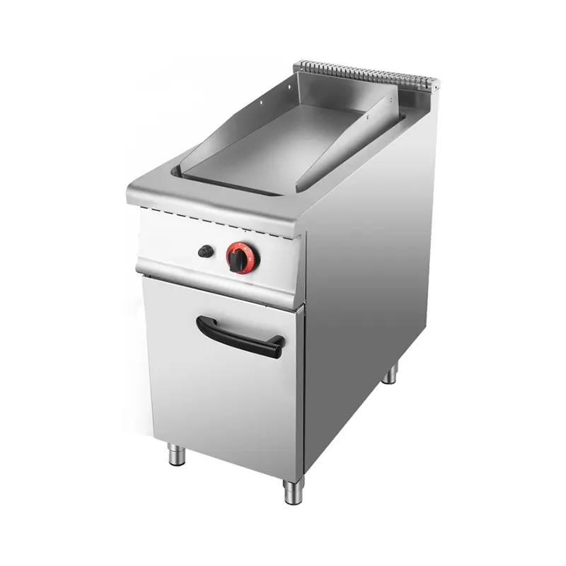 Газовая полностью плоская плита-гриль + тумба с шкафом 400–360