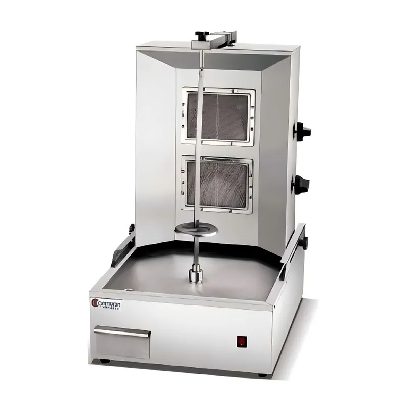 Газовый 2-вертельный настольный гриль для мяса 500