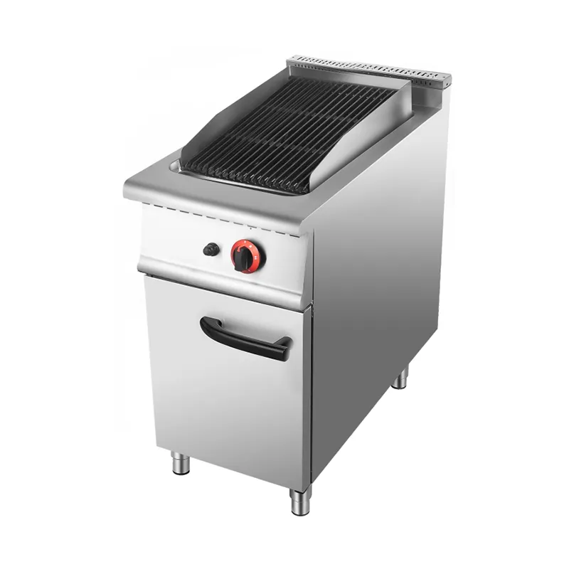 Газовый гриль на вулканических камнях + тумба с шкафом 400–360