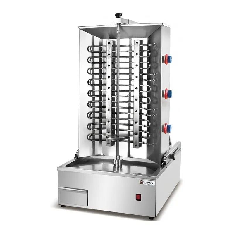 Электрический 3-вертельный настольный гриль для мяса