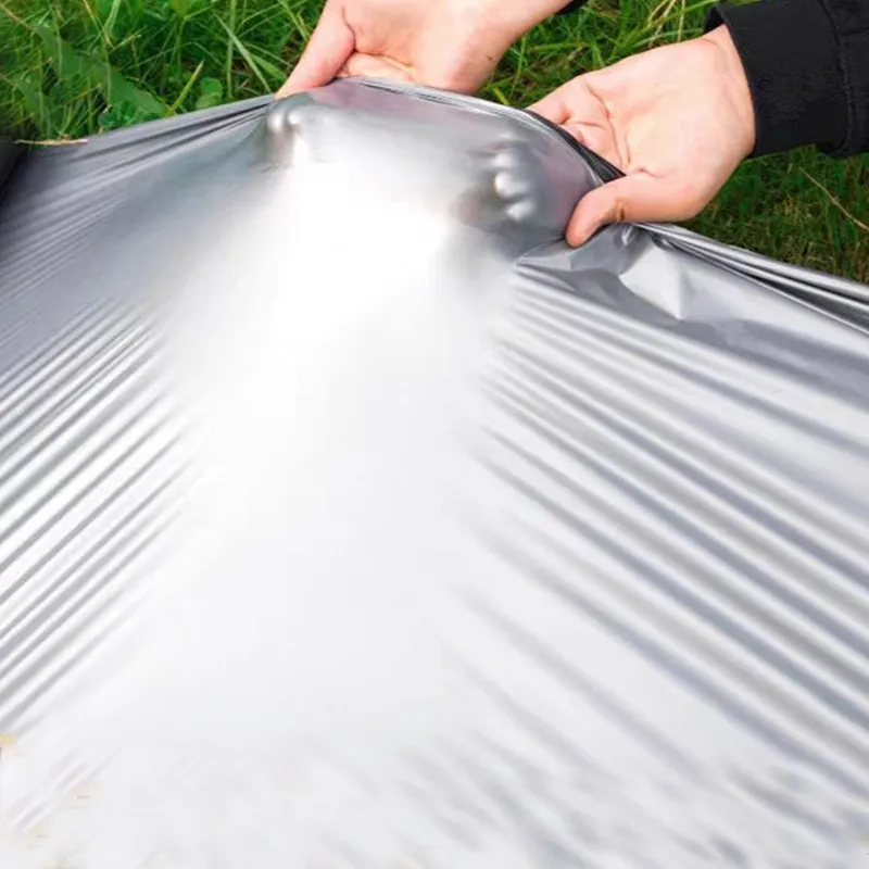 Серебристо-чёрная двусторонняя мульчирующая плёнка