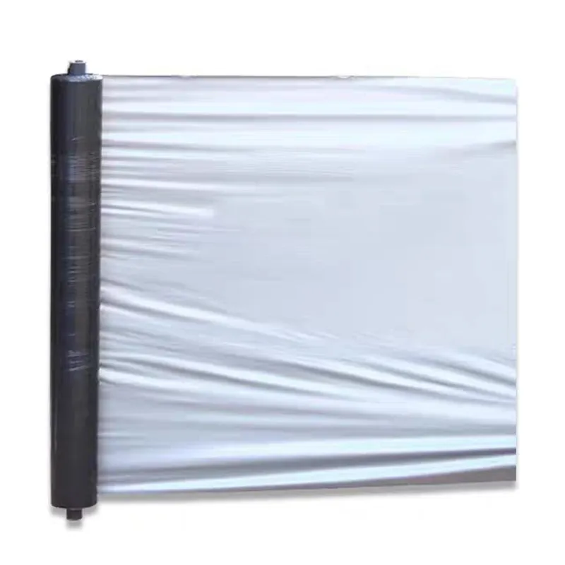 Серебристо-чёрная двусторонняя мульчирующая плёнка