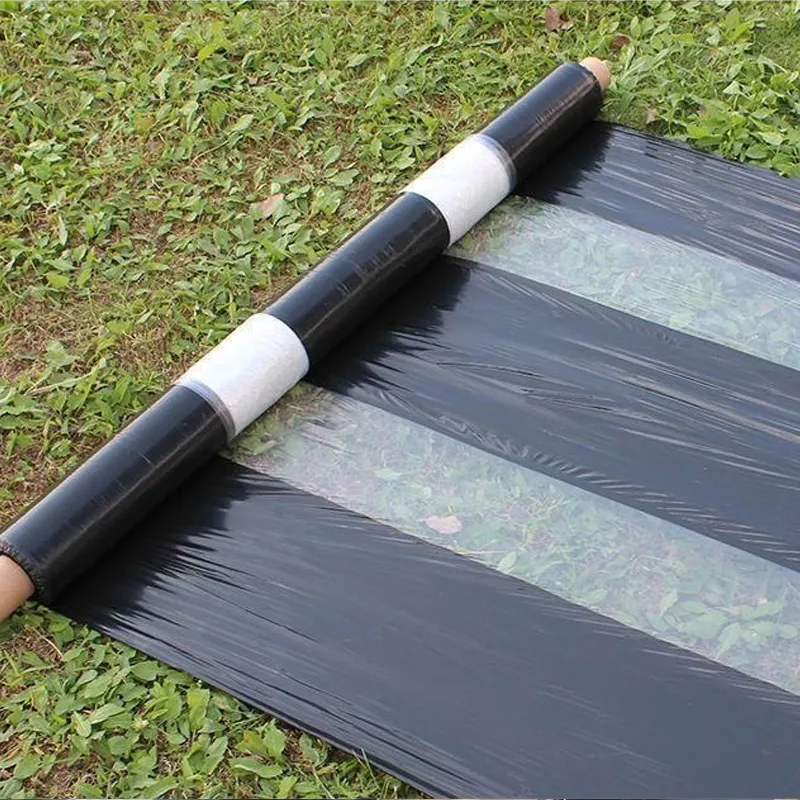 Чёрно-белая мульчирующая плёнка