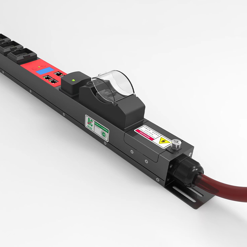 Однофазный интеллектуальный PDU, 4 розетки C19 с защитой от выпадения вилки + 20 розеток C13 с защитой от выпадения вилки