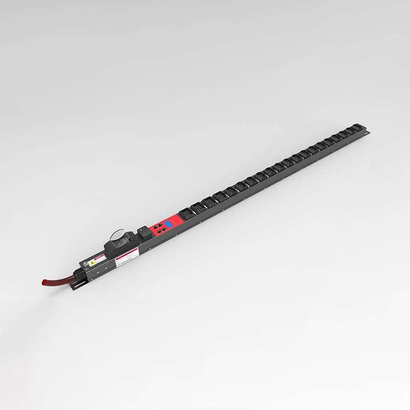 Однофазный интеллектуальный PDU, 4 розетки C19 с защитой от выпадения вилки + 20 розеток C13 с защитой от выпадения вилки