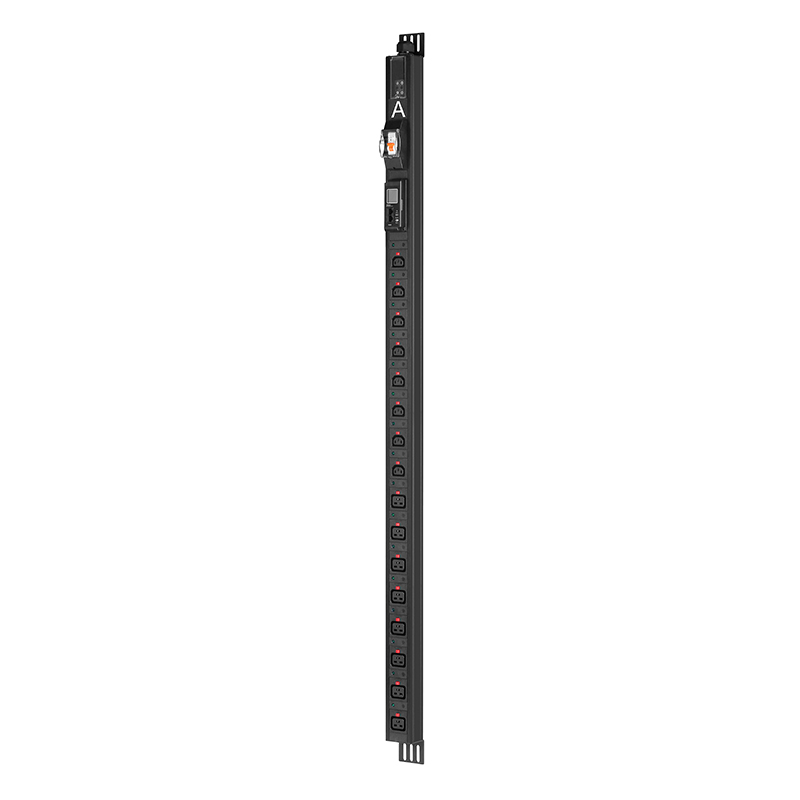 Однофазный интеллектуальный PDU, 8 розеток C13 + 8 розеток C19