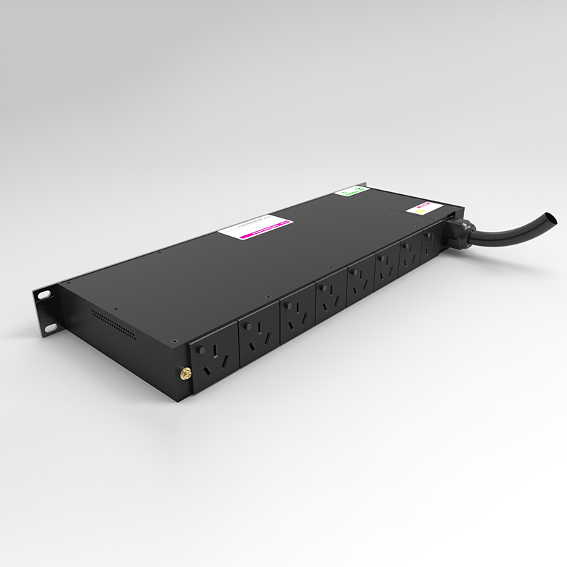 Однофазный интеллектуальный PDU, 8 розеток типа «китайская стандартная» 10A, 3-контактные