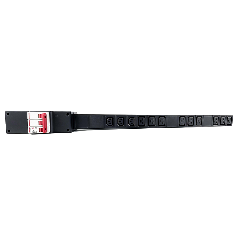 Трехфазный PDU, 3 розетки C13 + 9 розеток C19