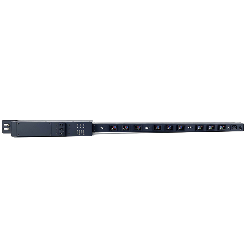 Трехфазный PDU, 9 розеток P34 с общим термомагнитным автоматическим выключателем