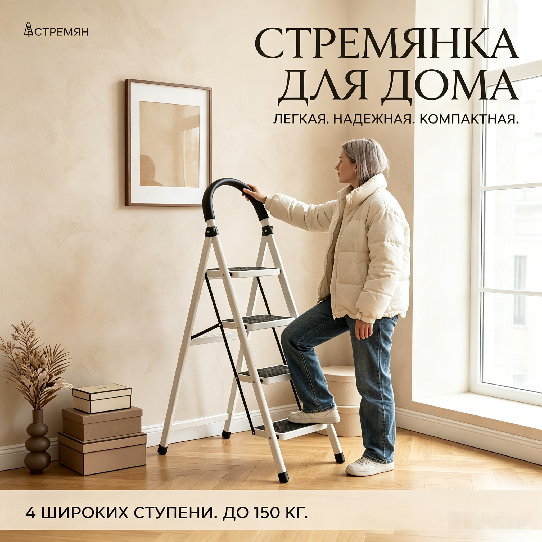 Усиленная стальная лестница оптом от производителя