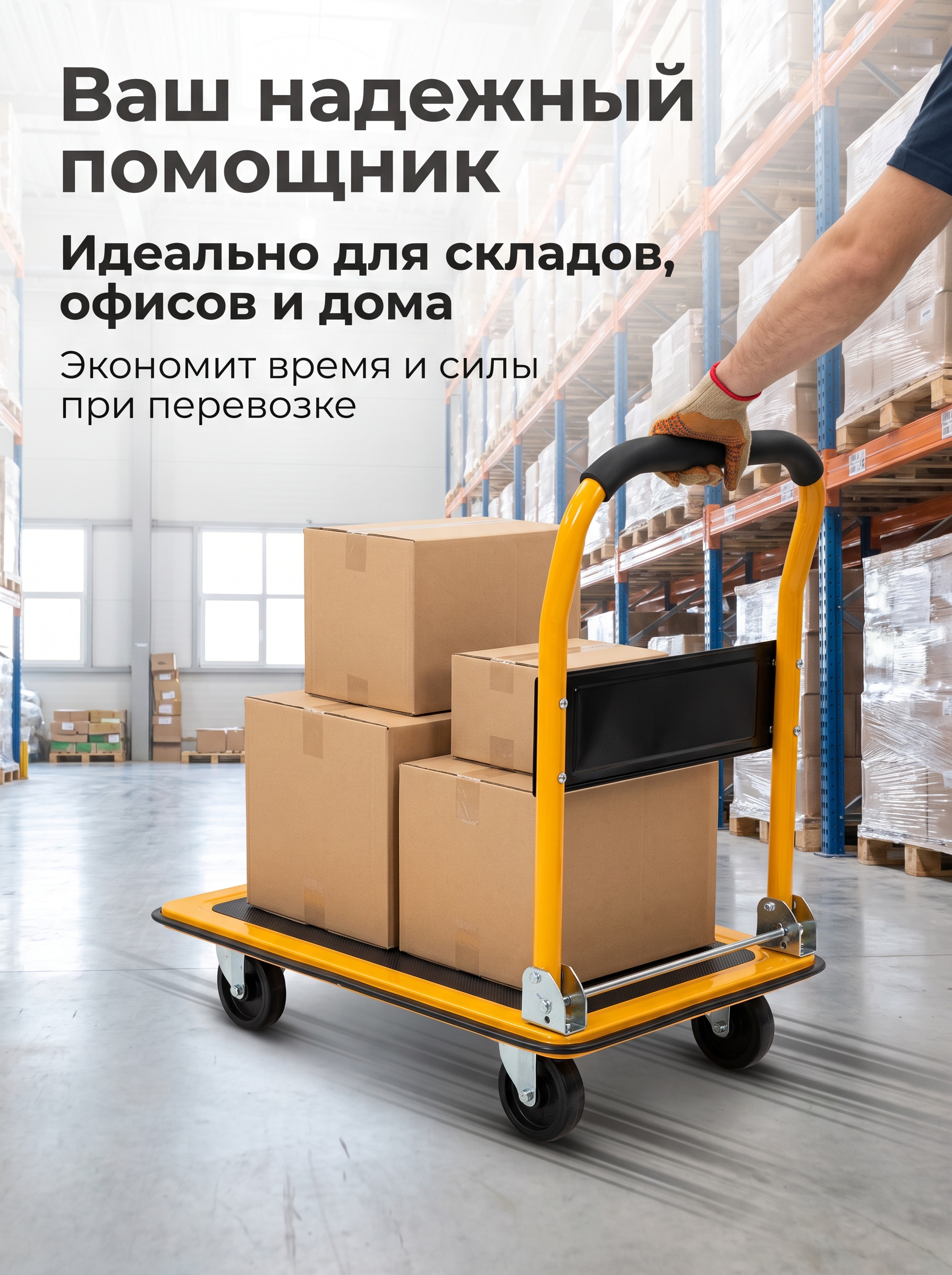 Платформенная складная тележка оптом от производителя