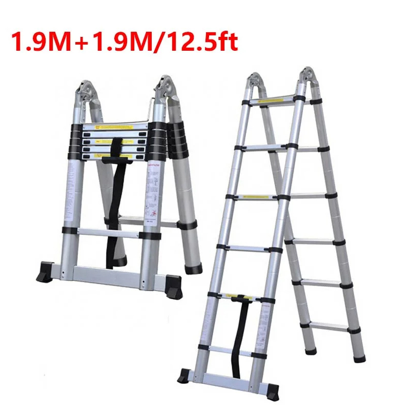 Двухсекционная телескопическая лестница AY-ZJ3038A