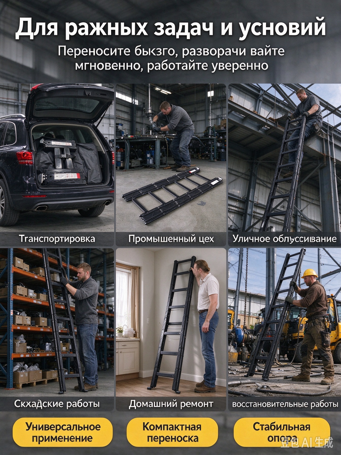 Тактическая складная лестница оптом от производителя