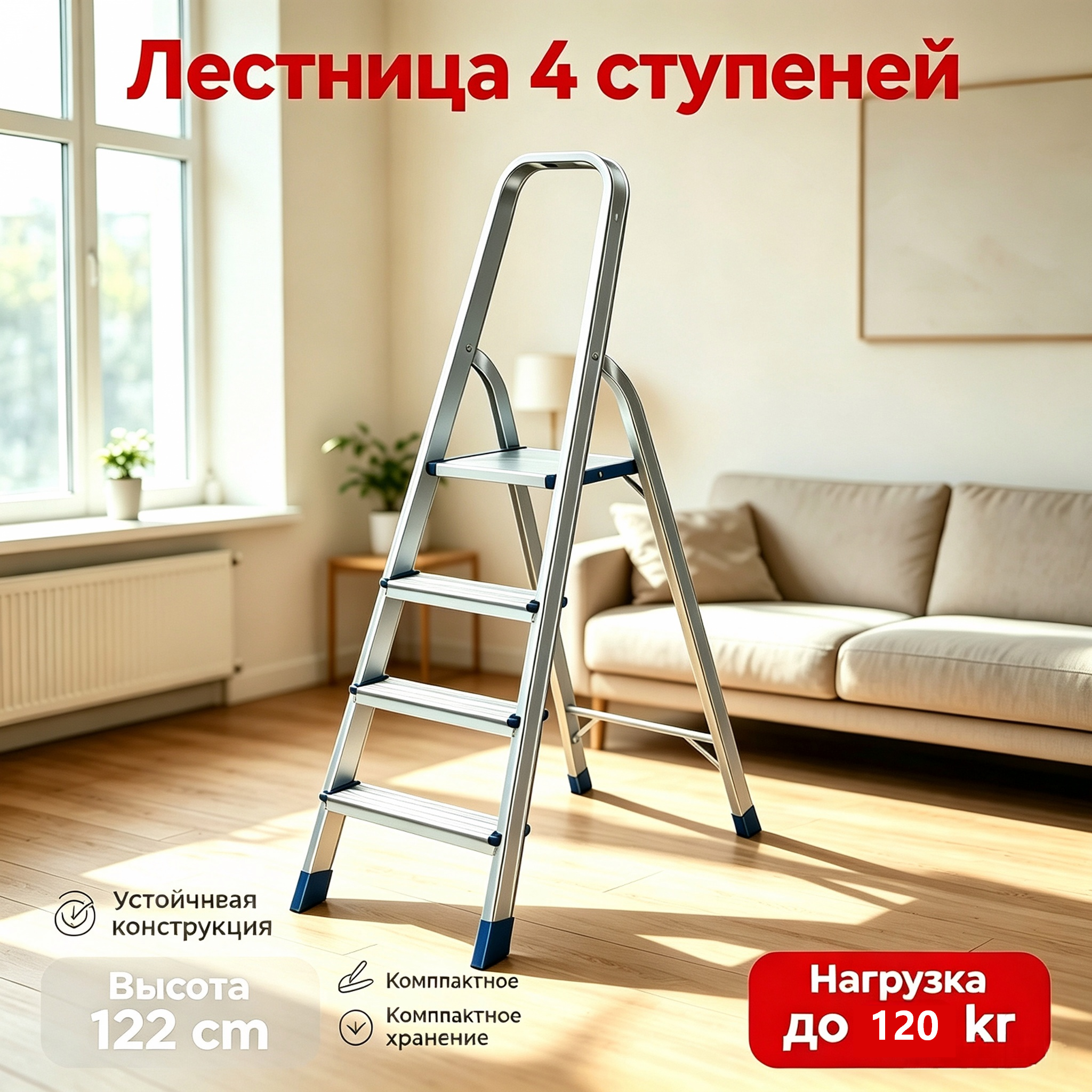 алюминиевая лестница, складная стремянка, лестница 4 ступеней, алюминиевая стремянка, домашняя лестница, легкая стремянка, стремянка EN131, стремянка 150 кг, стремянка оптом, бытовая лестница, надежная стремянка, лестница от производителя, оптовые поставки стремянок