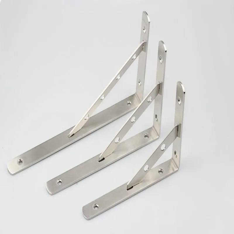 Кронштейн стационарный с прямым углом Треугольная подставка из нержавеющей стали